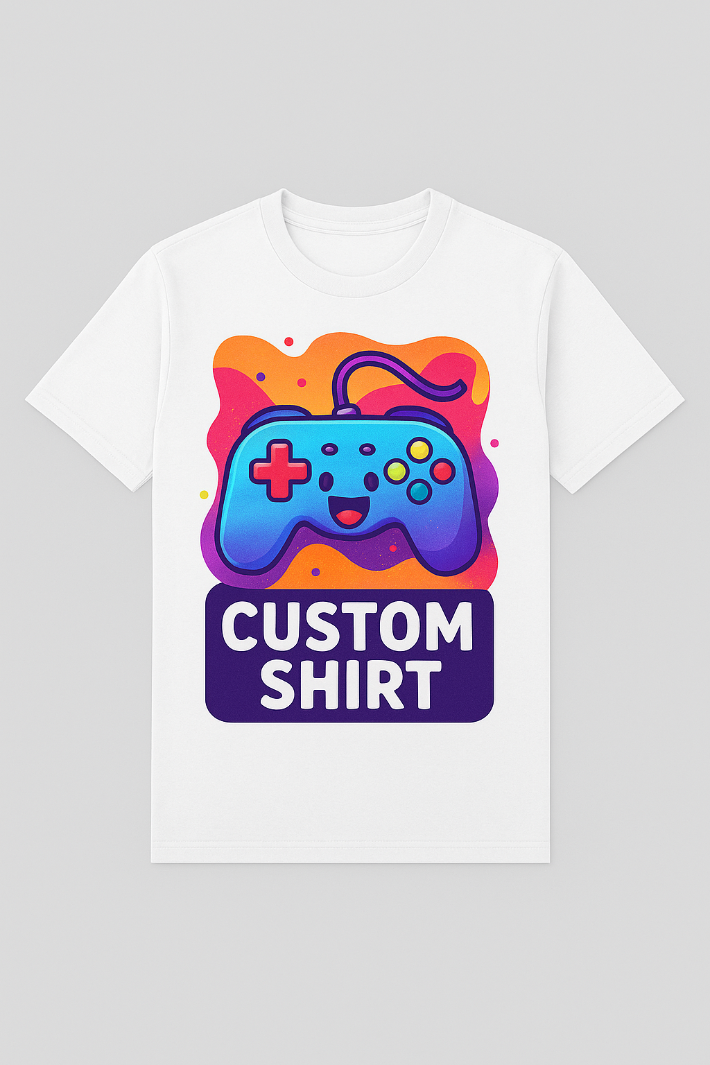 Custom Printed Cotton T-Shirt – Upload Your Own Design!